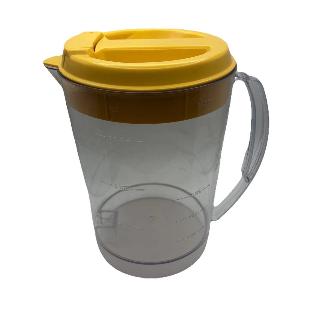 Mr. Coffee Iced Tea TM3 TM3.5 Original Replacement 3 Quart Pitcher w/ Yellow Lid